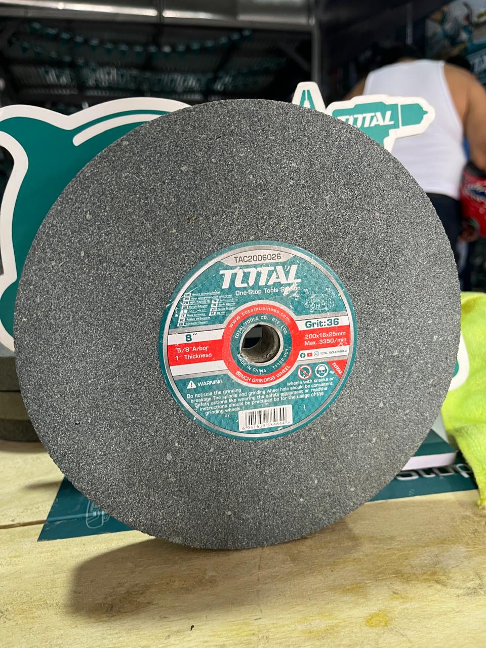 PIEDRA PARA ESMERIL 8 PULGADAS GR36 TAC2006026